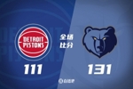🏀斯玛特25+5 皮蓬19+7 莫兰特&CC缺战 灰熊大胜活塞迎4连胜